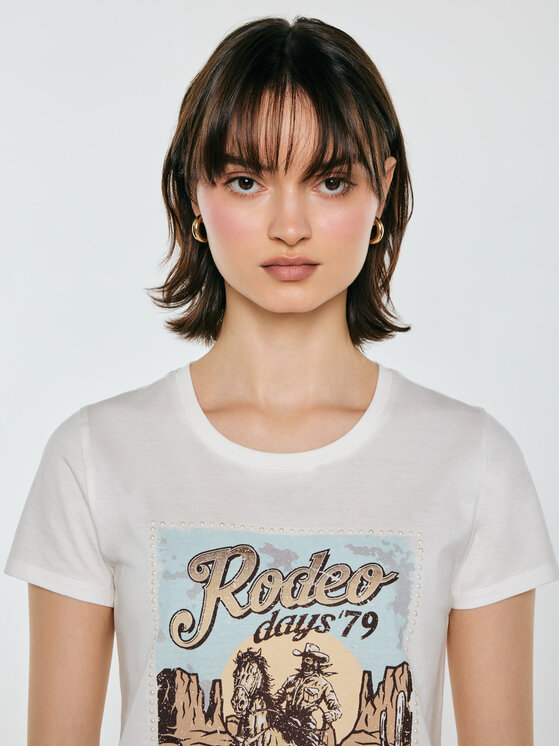 BIG STAR BIG STAR T-Shirt ERELLSA Biały Basic Fit