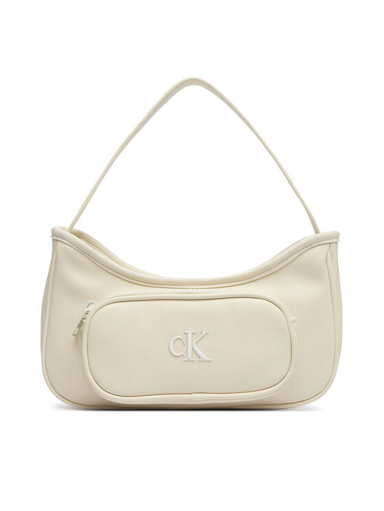 Calvin Klein Jeans Geantă Ck Shoulder Bag IU0IU00757 Crem