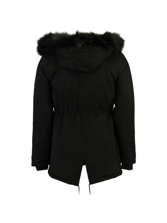 Geographical Norway Geographical Norway Parka WQ834F/GN-BLACK Czarny Fitted Fit