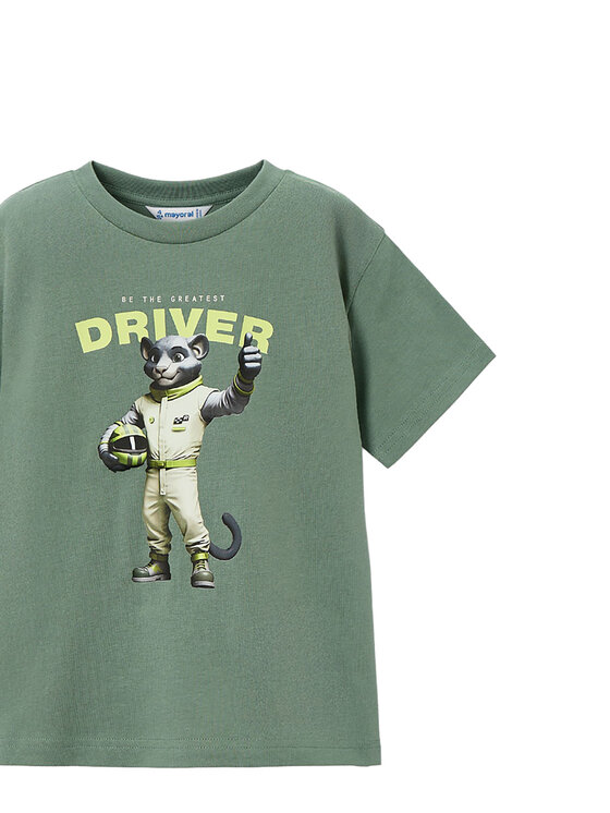 Mayoral Mayoral Tricou 3070 Verde Regular Fit