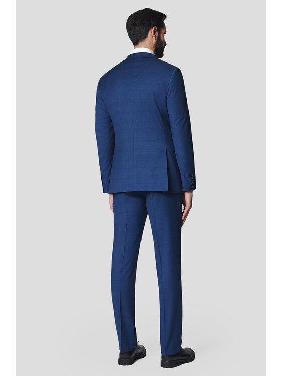 Lancerto Lancerto Garnitur Bakersfield GA073125000011 Granatowy Slim Fit