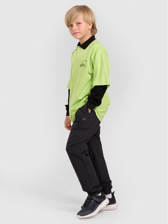4F 4F Spodnie dresowe URBAN COMMUTER Czarny Regular Fit