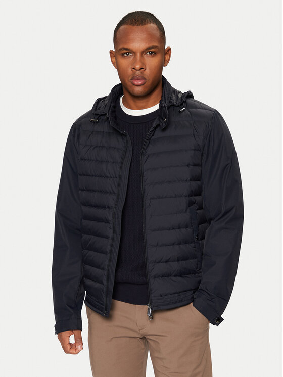 Tommy Hilfiger Tommy Hilfiger Kevad-sügis jope MW0MW37689 Tumesinine Regular Fit