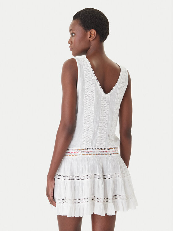 Banana Moon Banana Moon Vestito estivo Martina Seastar MZG10 Bianco Regular Fit