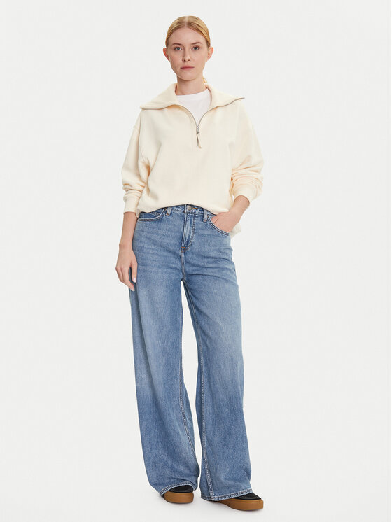 Lee Lee Jeansy 112346641 Niebieski Wide Leg
