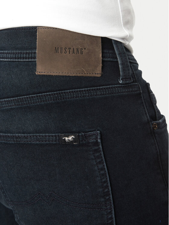 Mustang Mustang Jeans hlače Oregon 1013710 Mornarsko modra Slim Leg