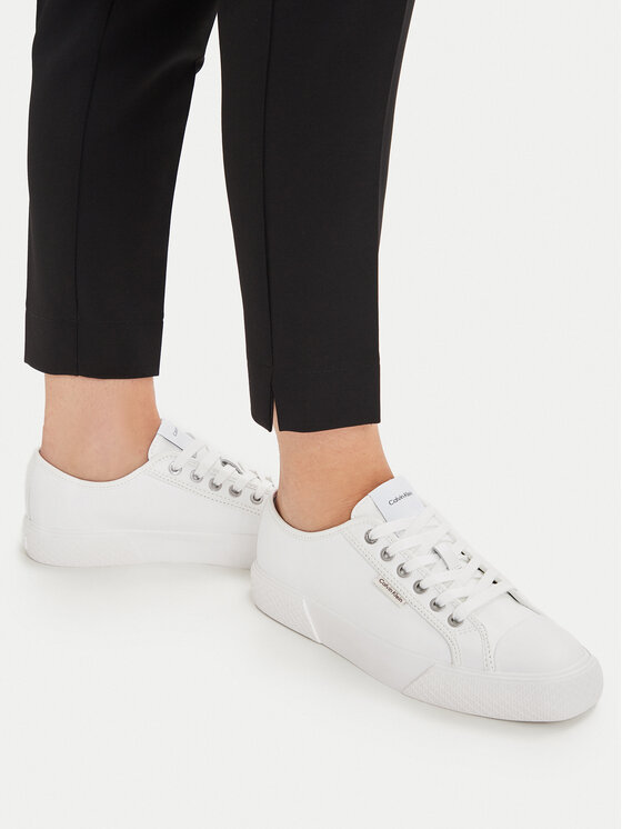 Calvin Klein Calvin Klein Kedas Vulc Lace Up Low Lth HW0HW03077 Balts