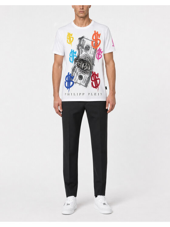 PHILIPP PLEIN PHILIPP PLEIN T-Shirt 31104 Biały Regular Fit