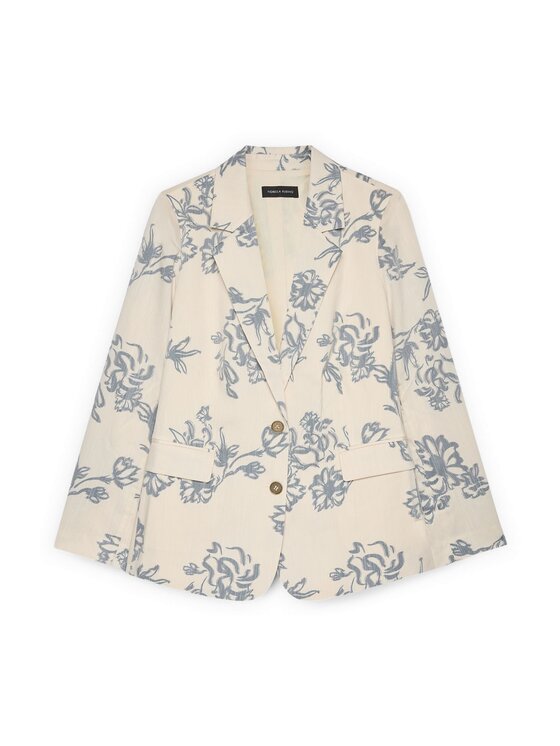 Fiorella Rubino Fiorella Rubino Giacca di transizione Q030T000278N0V1 Crema Regular Fit