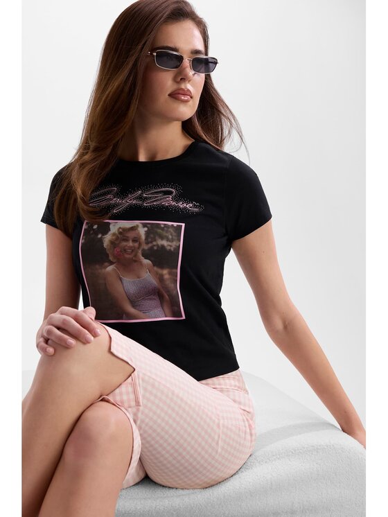 Guess Guess T-Shirt 182690 Schwarz Classic Fit