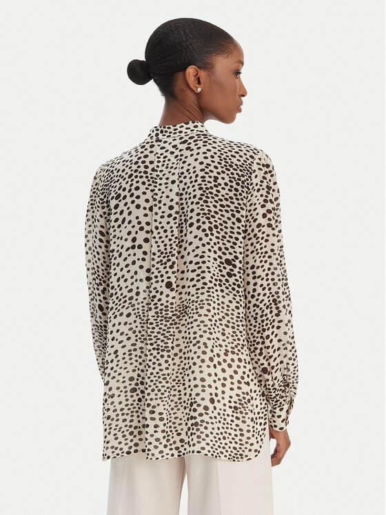 Marella Marella Hemd Canapa 2613111151 Écru Regular Fit