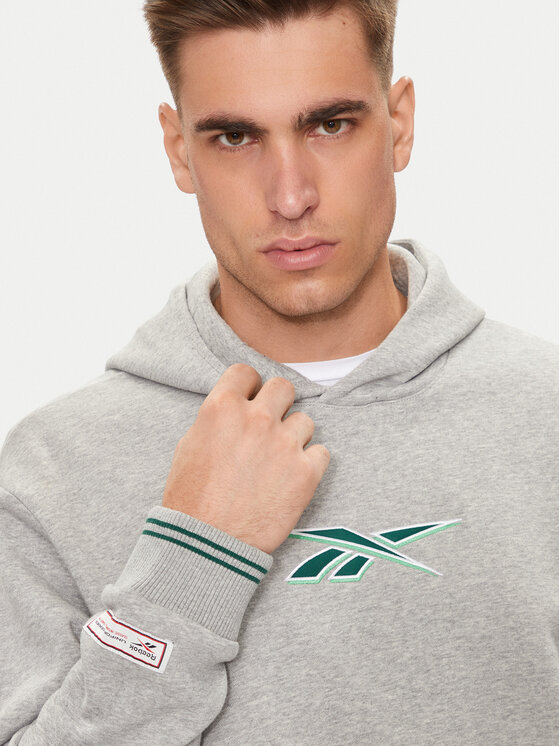 Reebok Reebok Суитшърт Classic Uniform 100075560 Сив Regular Fit