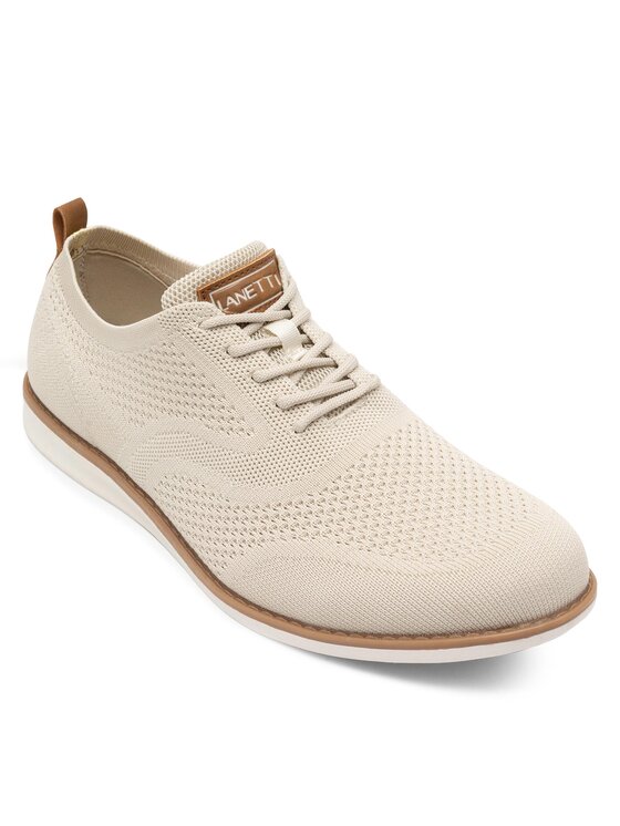 Lanetti Lanetti Halbschuhe MP07-81065-22 Beige
