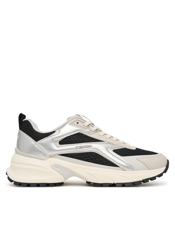 Calvin Klein Calvin Klein Sneakersy Hike Run Ckstripe Mesh Met HW0HW03140 Czarny