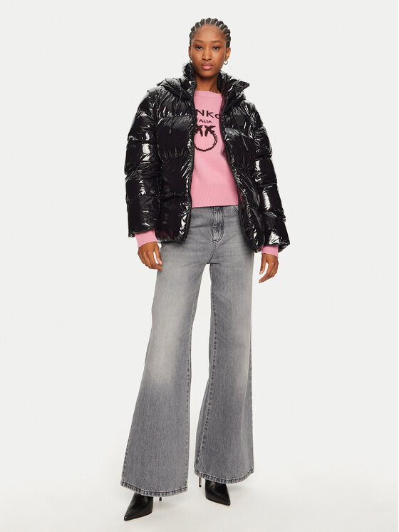 PINKO PINKO Зимно яке Indice 103827 A11K Черен Regular Fit