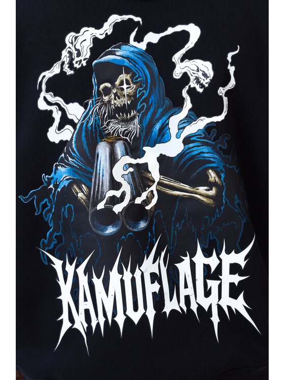 Kamuflage Kamuflage Bluza Skully Czarny Oversize