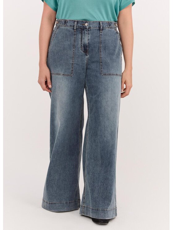 Fiorella Rubino Fiorella Rubino Jeansy P484T005236N024 Niebieski Over Fit