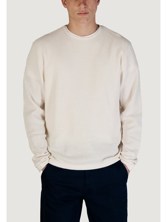 Jack&Jones Jack&Jones Maglione JJEGEORGE KNIT CREW NECK NOOS Bianco To Fit