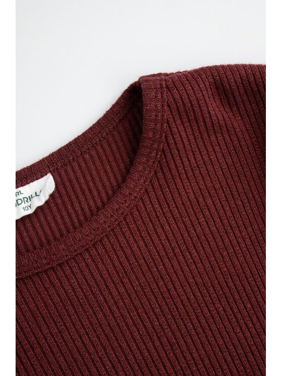 Coccodrillo Coccodrillo Sweter ZC6172101FGJ-017 Bordowy Regular Fit