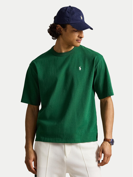 Polo Ralph Lauren Tricou 710A12979005 Verde închis Relaxed Fit