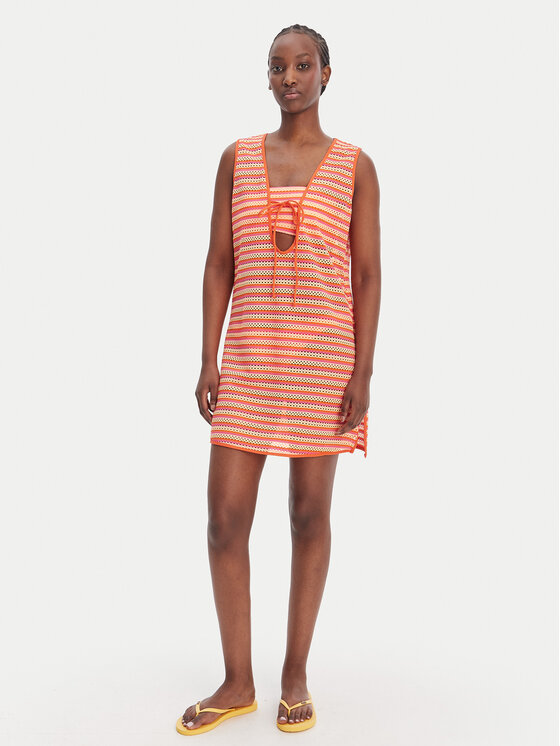 Seafolly Seafolly Plážové šaty Calypso 55506-CU Oranžová Regular Fit