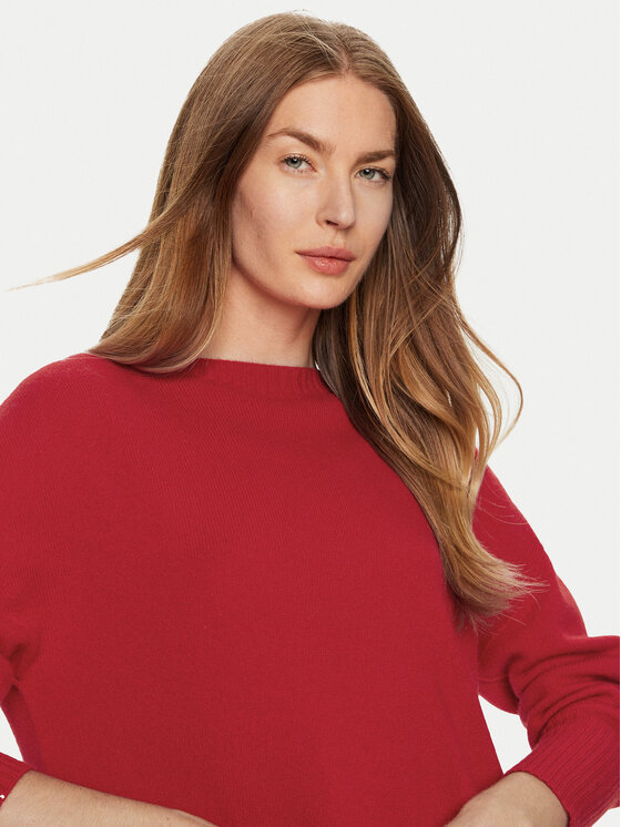 ViCOLO ViCOLO Pulover 77034S Rdeča Regular Fit