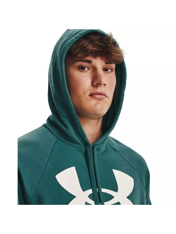 Under Armour Under Armour Bluza UA Rival Fleece Big Logo HD Zielony Loose Fit