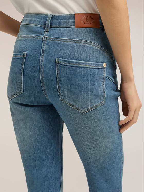 Motivi Motivi Jeansy P428Q204431N024 Turkusowy Skin Fit