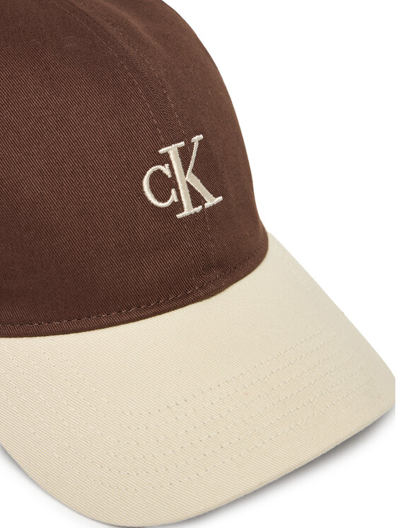 Calvin Klein Calvin Klein Kšiltovka Monogram Emb Colorblock Baseball LV04G5000G Hnědá