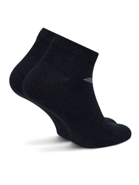 Emporio Armani Emporio Armani Комплект 3 чифта къси чорапи мъжки EM000550 AF12271 MB153 Тъмносин