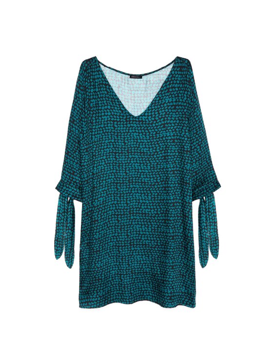 Fiorella Rubino Fiorella Rubino Vestito da giorno 7554T201600N0S9 Verde Regular Fit