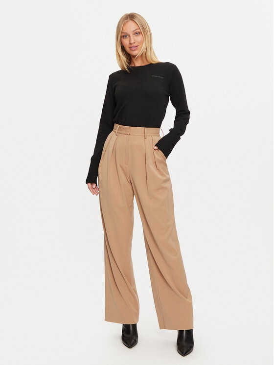 Guess Jeans Guess Jeans Πουλόβερ W4BR83 Z3HO2 Μαύρο Regular Fit
