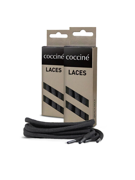 Coccine Coccine Sznurówki do obuwia SZNUROWADŁA 90 cm F3 BAWEŁNIANE v.AZ Czarny