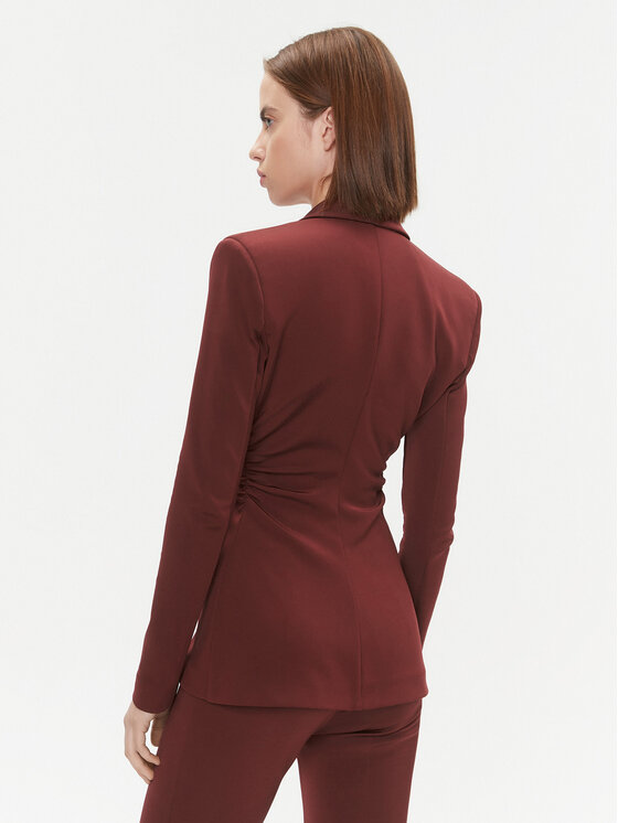 PINKO Pinko Marynarka Edvige 100259 A04I Bordowy Slim Fit