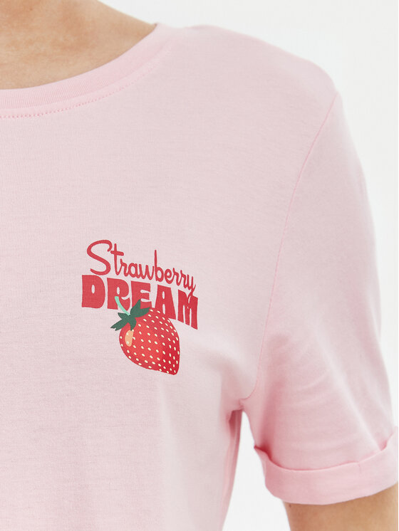 ONLY ONLY Majica Kita 15291465 Roza Regular Fit