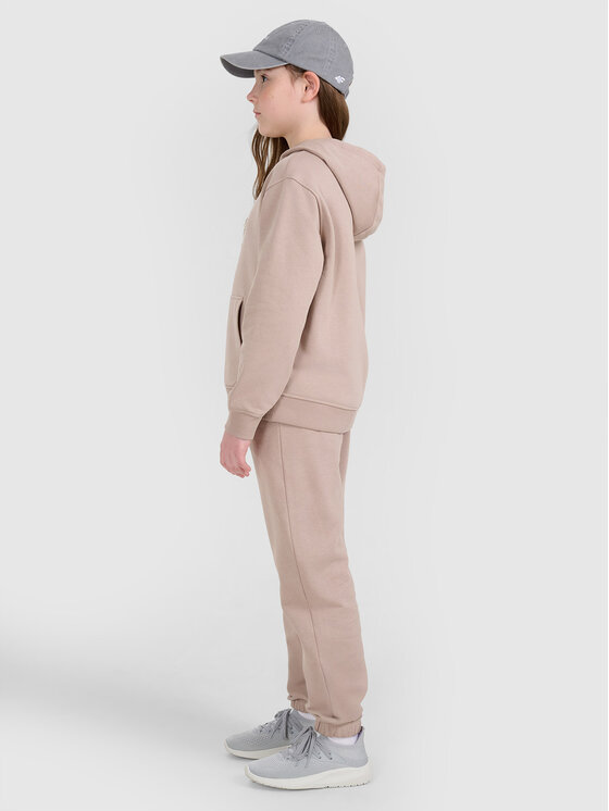 4F 4F Bluza BASIC+ Beżowy Oversize