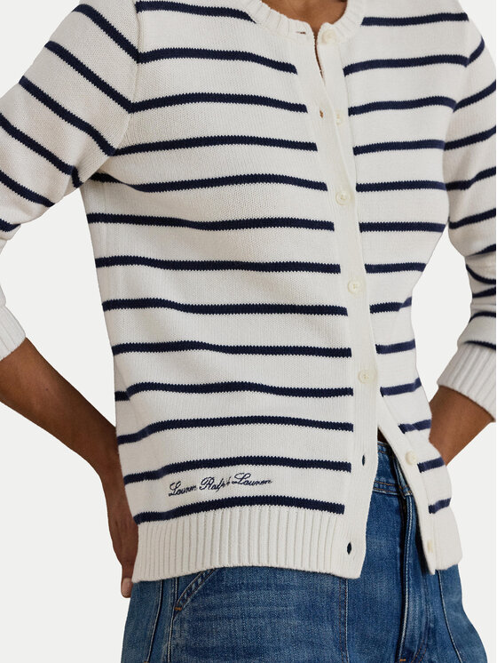 LAUREN RALPH LAUREN LAUREN RALPH LAUREN Cardigan 200P03495001 Alb Slim Fit