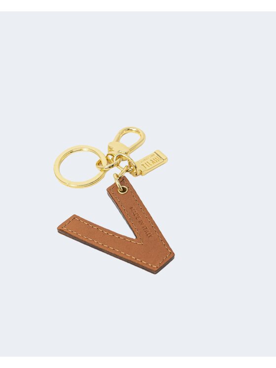 Alviero Martini Prima Classe Alviero Martini Prima Classe Portachiavi LETTERA V Beige