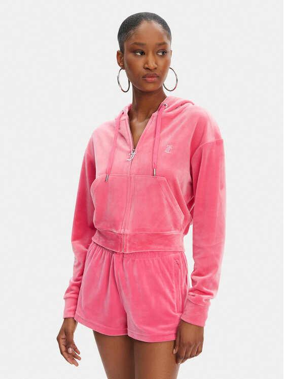 Juicy Couture Juicy Couture Pulóver Iccle JCWAS125308 Rózsaszín Loose Fit