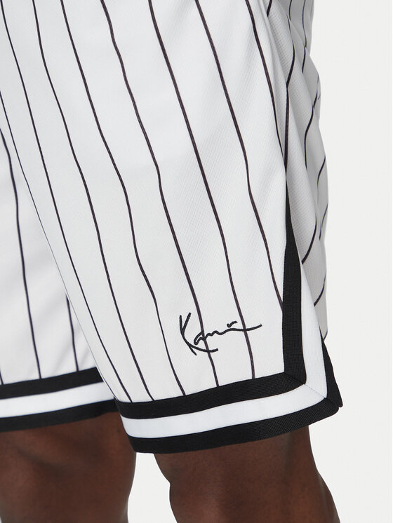 Karl Kani Karl Kani Sportske kratke hlače Small Signature 6014921 Bijela Relaxed Fit