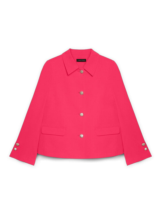 Fiorella Rubino Fiorella Rubino Kurtka przejściowa Q497T000174N019 Czerwony A-Line Fit