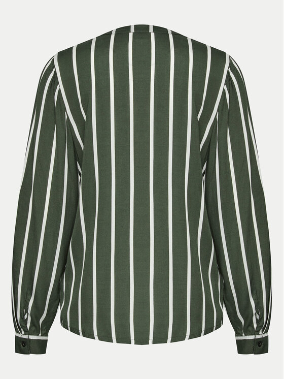 Kaffe Kaffe Bluzka Stridy 10504279 Zielony Regular Fit