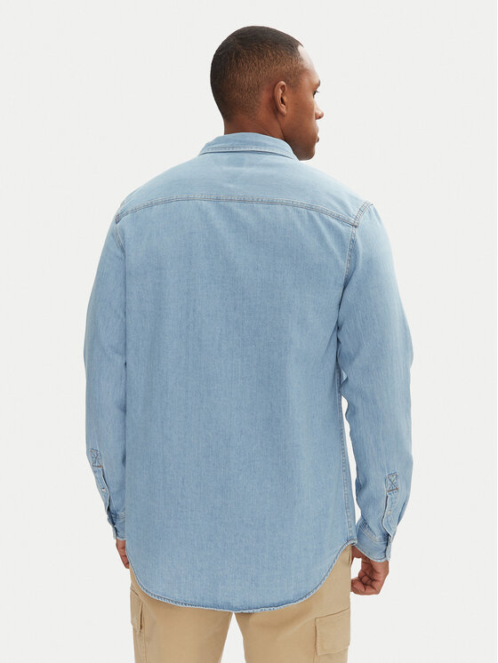Tommy Jeans Tommy Jeans cămașă de blugi DM0DM21146 Albastru Regular Fit