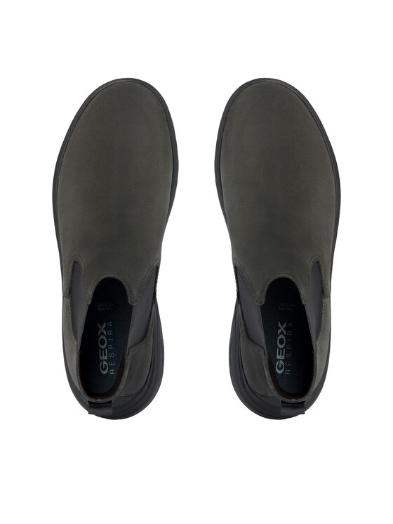 Geox Geox Kotníková obuv s elastickým prvkem U Portello U36E1A 022EK C6372 Hnědá