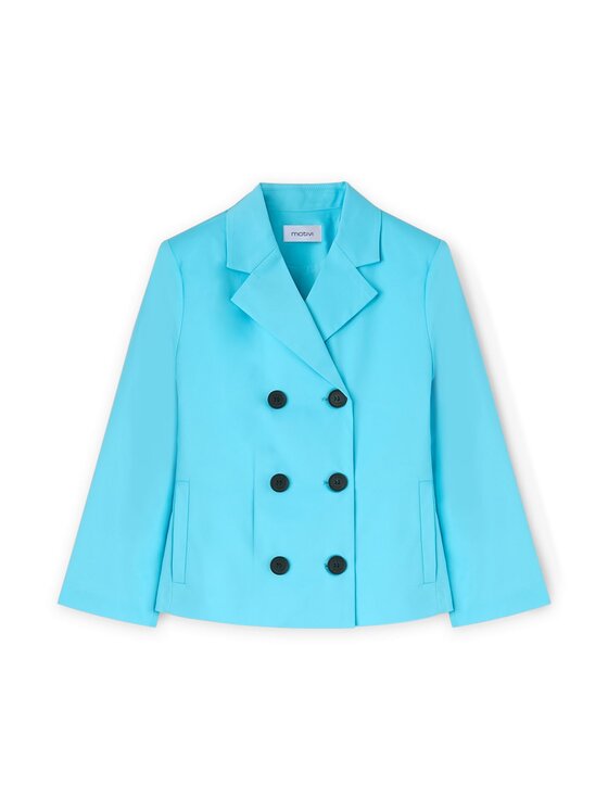 Motivi Motivi Giacca outdoor Q701Q100915N004 Turchese Regular Fit