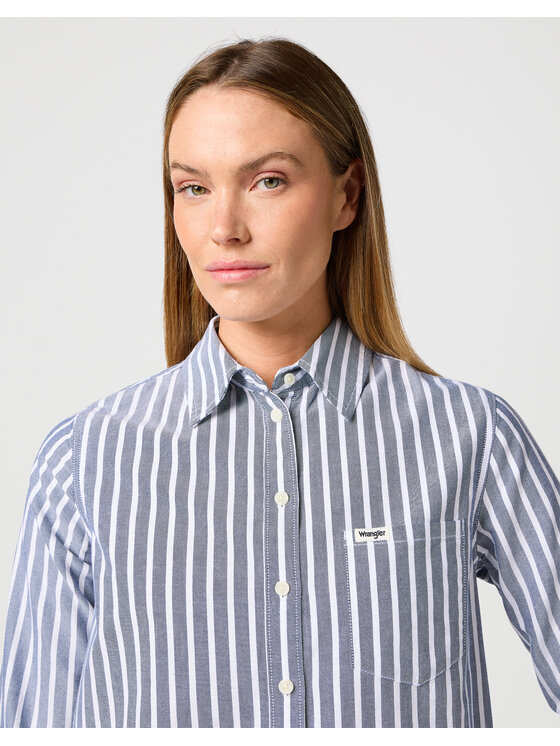 Wrangler Wrangler Koszula 112362597 Granatowy Regular Fit