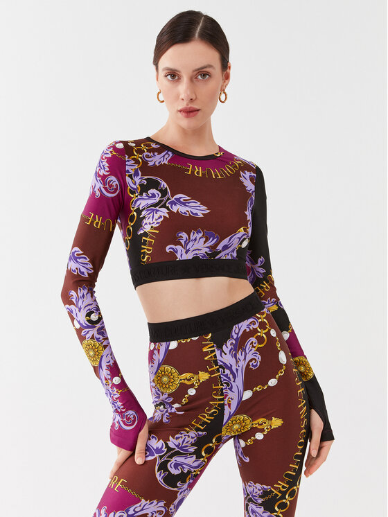Versace Jeans Couture Versace Jeans Couture Halenka 75HAH218 Fialová Slim Fit