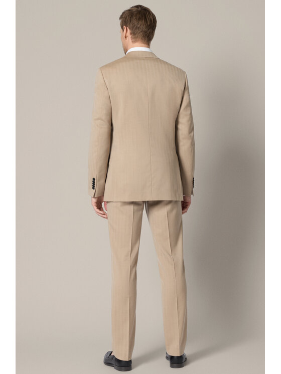 Lancerto Lancerto Garnitur Logrono GA073126000025 Beżowy Slim Fit