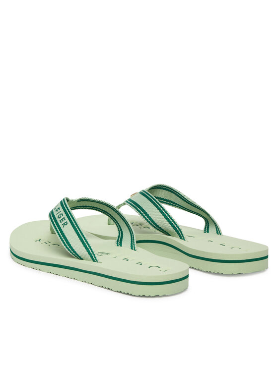 Tommy Hilfiger Tommy Hilfiger Japonki Th Webbing Summer Sandal FW0FW09193 Zielony