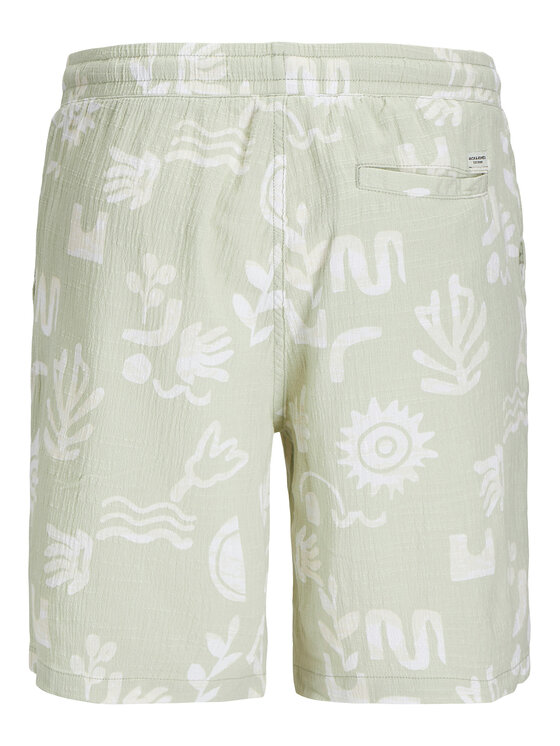 Jack & Jones Junior Jack & Jones Junior Szorty materiałowe 12277599 Zielony Relaxed Fit
